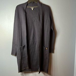 Joules Knitwear Long Open Cardigan Navy Blue Size 6